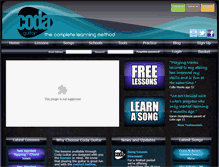 Tablet Screenshot of codaguitar.com